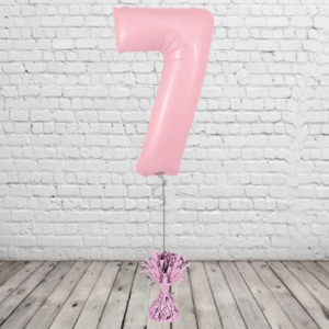 Pastel Pink Number 7 Balloon