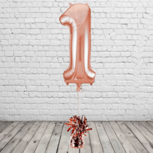 Rose Gold Number 1 Balloon