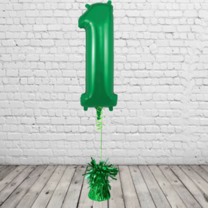 Green Number 1 Balloon