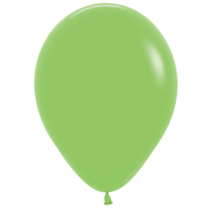 Lime green latex balloon