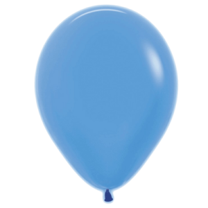 Neon blue latex balloon
