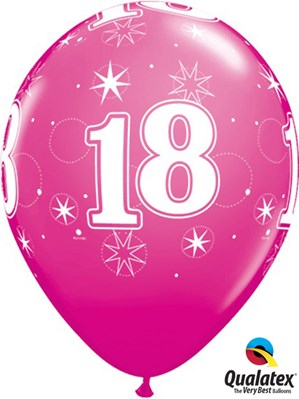 sparkle wild berry age 18 latex balloons sparkle wild berry age 18 latex balloons