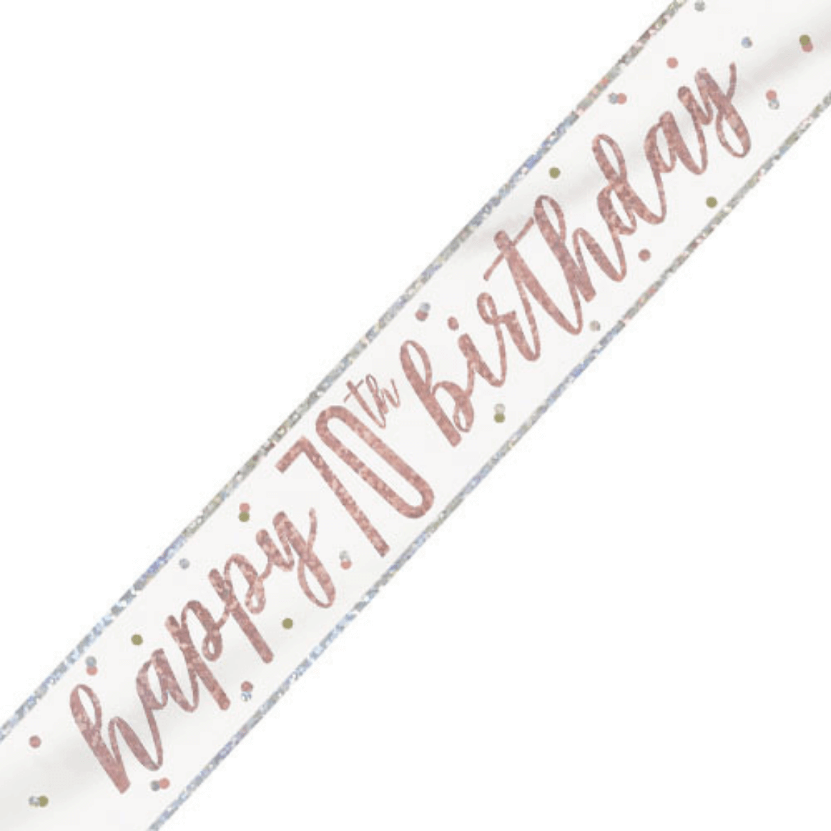 84859_-_70_rose_gold_glitz_banner_ Rose Gold Glitz 70th Birthday Foil Banner