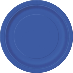 31465 Royal Blue 9" Round Paper Plates 8pk