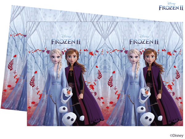 frozen 2 table cover featuring anna, elsa and olaf on a frozen 2 background frozen 2 table cover featuring anna, elsa and olaf on a frozen 2 background