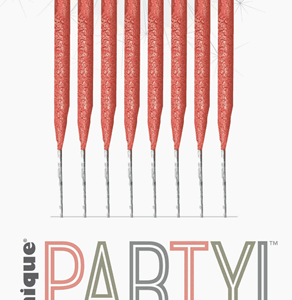 Rose Gold Cake Sparklers 8pk