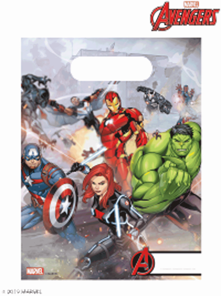 avengers party bags printed with several of the avengers avengers party bags printed with several of the avengers
