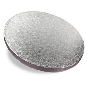 Round silver cake drum