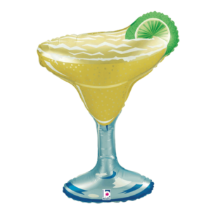 Margarita Cocktail Glass With Lime 36" Foil Balloon