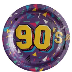 90's Paper Plates - 23cm