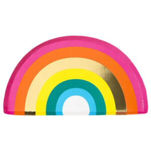 Rainbow Paper Plate - 25cm