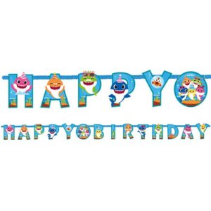 baby shark paper letter banner